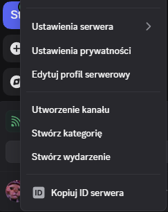 id serwera